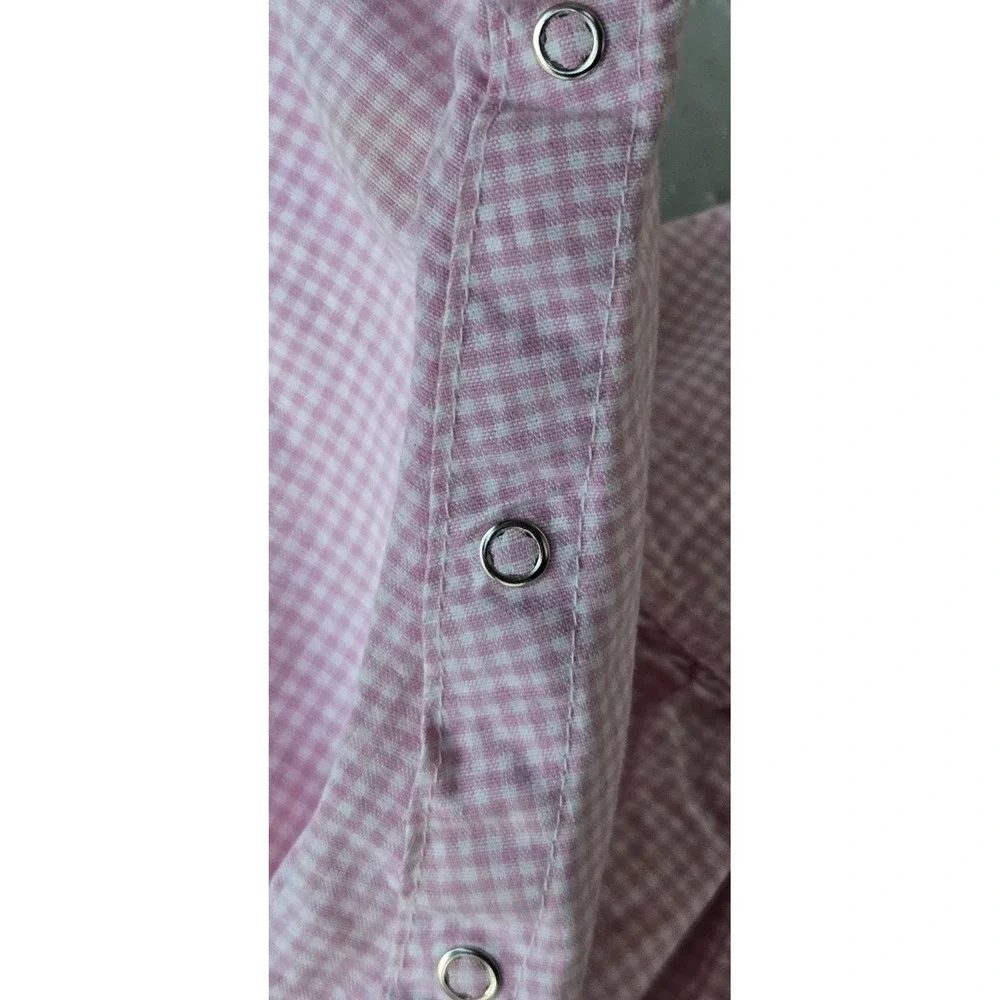 Vintage OshKosh‎ B'gosh Pink Gingham Check Overalls Girls Baby Toddler 24 Months